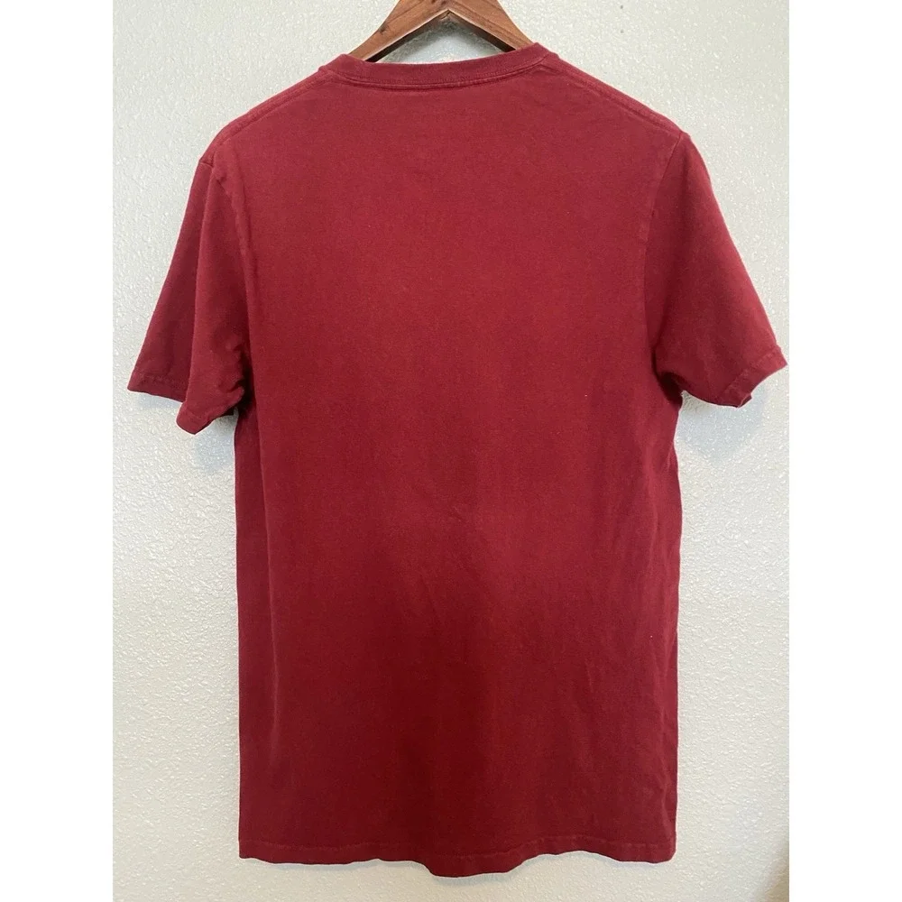 Zoo York Medium Burgundy Mens T-shirt Streetwear New York‎ Y2K